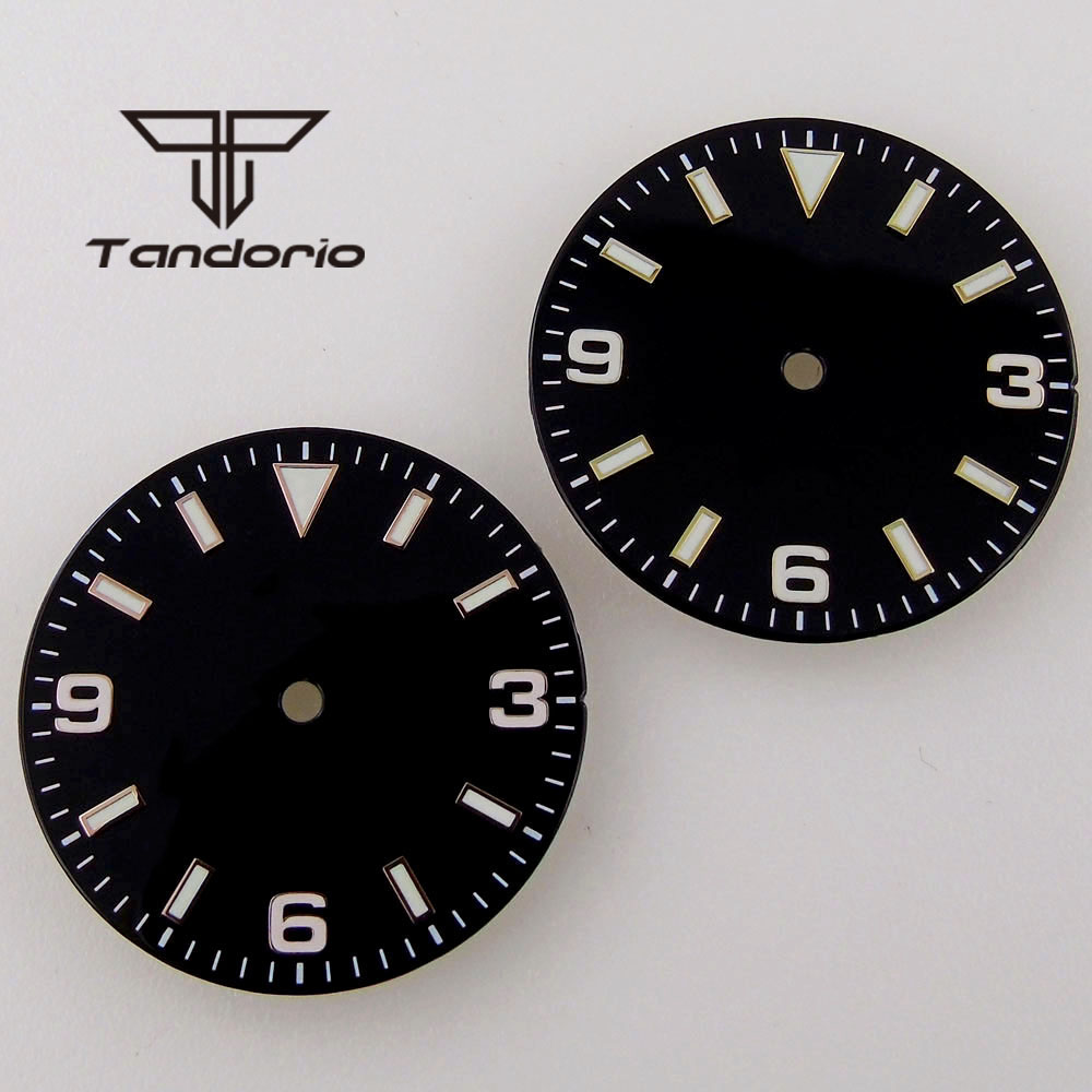 Luminous Dial Face - Quadrante dell'orologio nero/blu da 29 mm