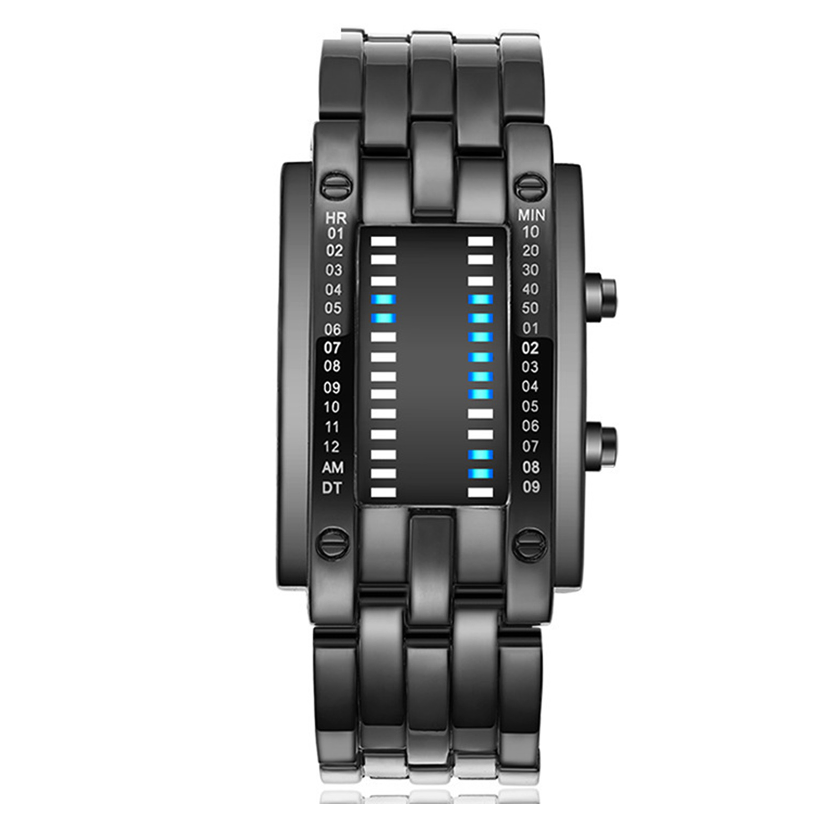 Smartwatch Premium Watches For Men - Orologio elettronico digitale a matrice binario