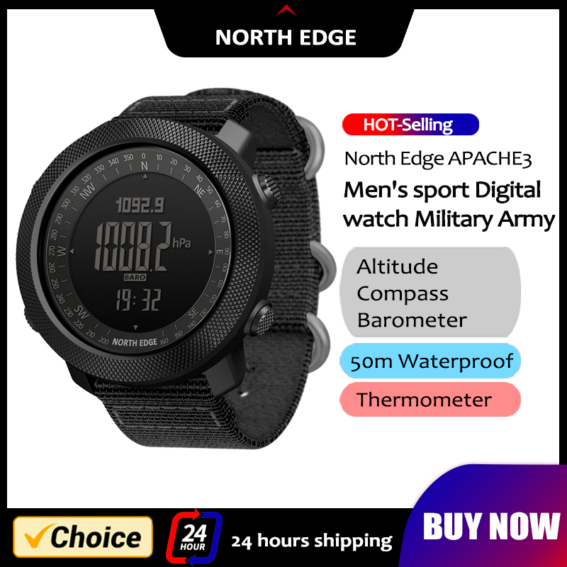 Smartwatch Army Watches For Men - NORTH EDGE Orologio intelligente da uomo