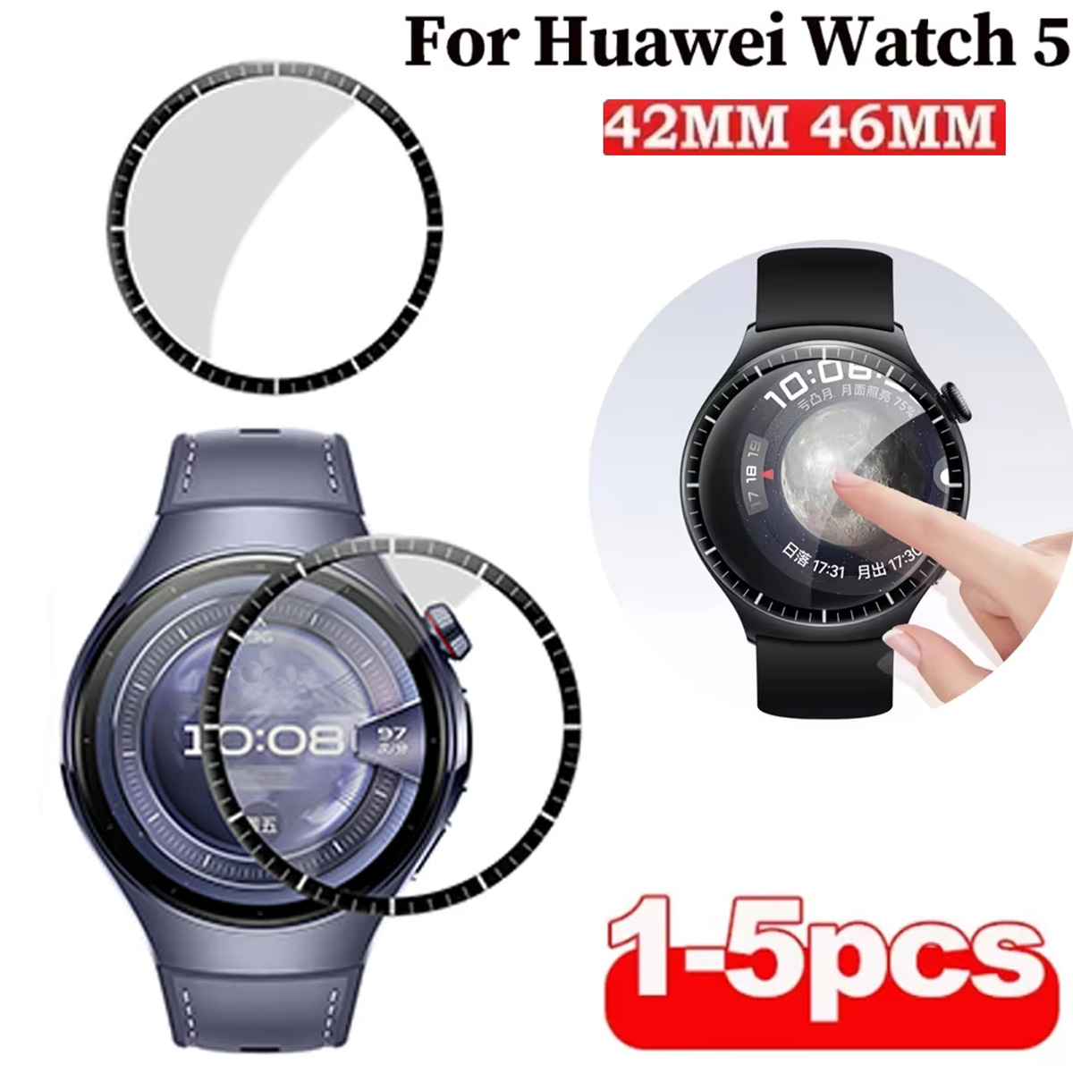 Smartwatch Watch Huawei - 1-5 pezzi protezione schermo morbida per
