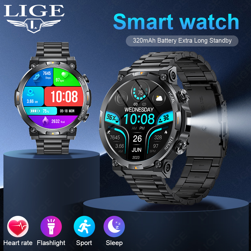Smartwatch Latest Watches For Men - LIGE Smartwatch Sportivo da Uomo per