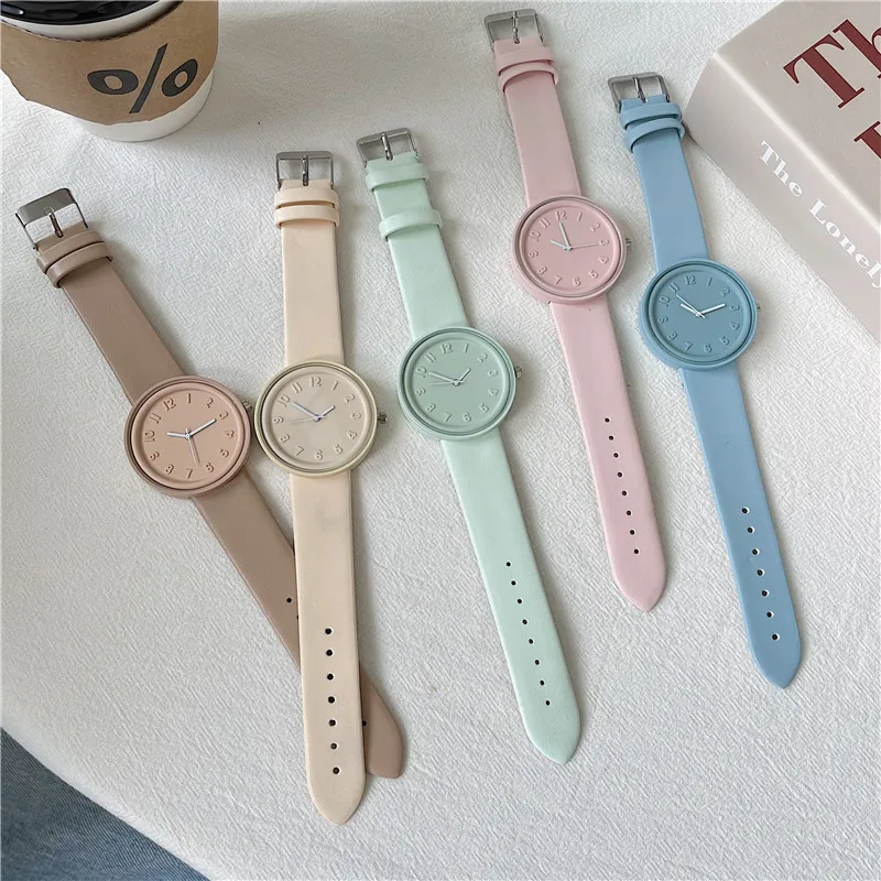 Minimalist Thin Watch - Orologio da donna Makaron Color Series