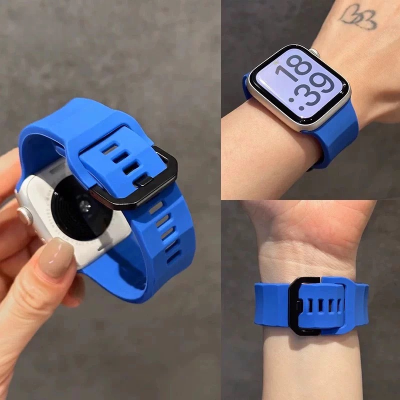 Smartwatch Premium Watches For Men - Cinturino in silicone morbido e ondulato
