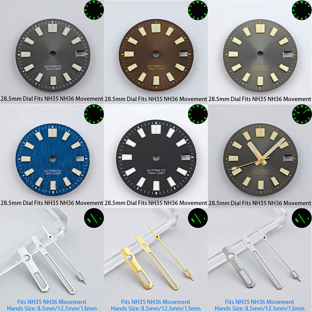 Luminous Dial Face - Quadrante per Orologio da 28,5mm con