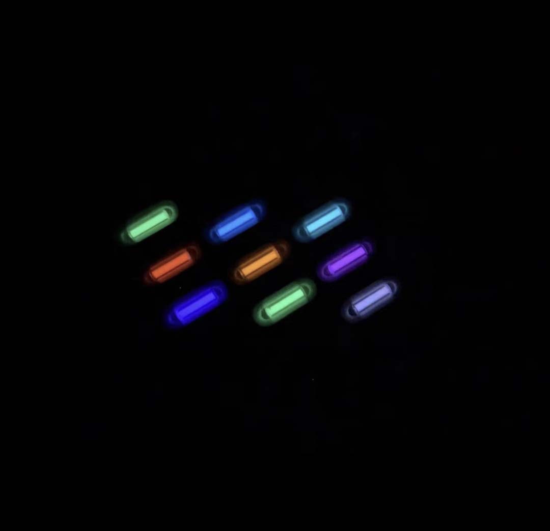 Tritium Gas Tube - Confezione da 8 luci di emergenza