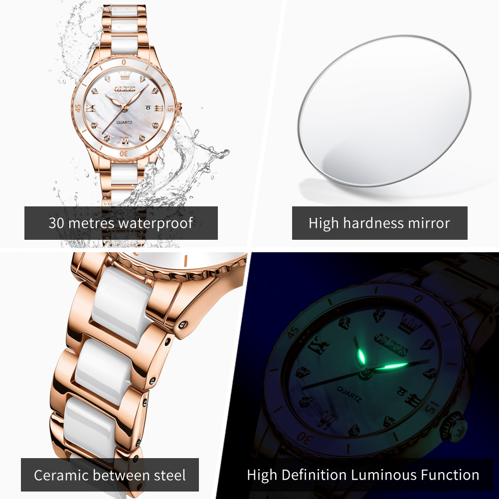 OLEVS 9985 Orologi al Quarzo p - Luxury Ceramic Watch recensione e prezzo