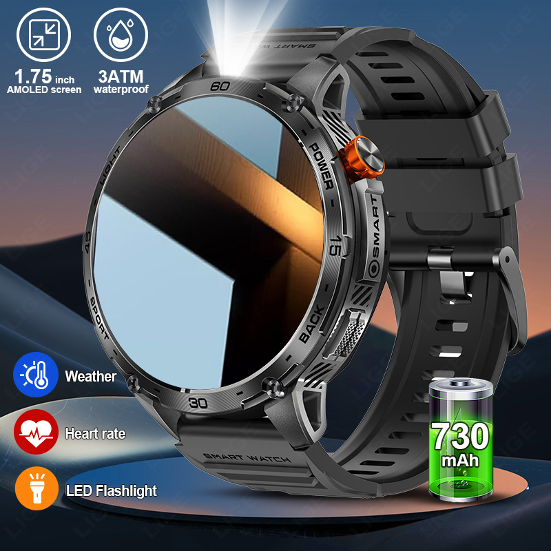 LIGE 730mAh Batteria di grandi - Smartwatch Latest Watches For Men recensione e prezzo