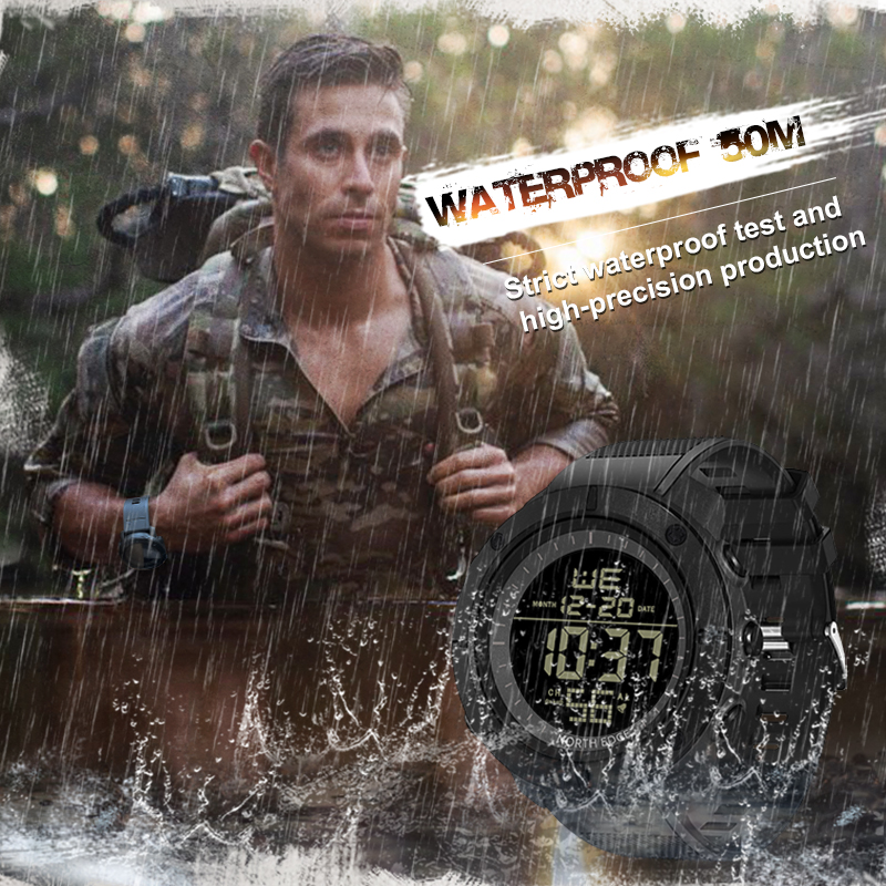NORTH EDGE Mens Digital Watche - Smartwatch Army Watches For Men recensione e prezzo