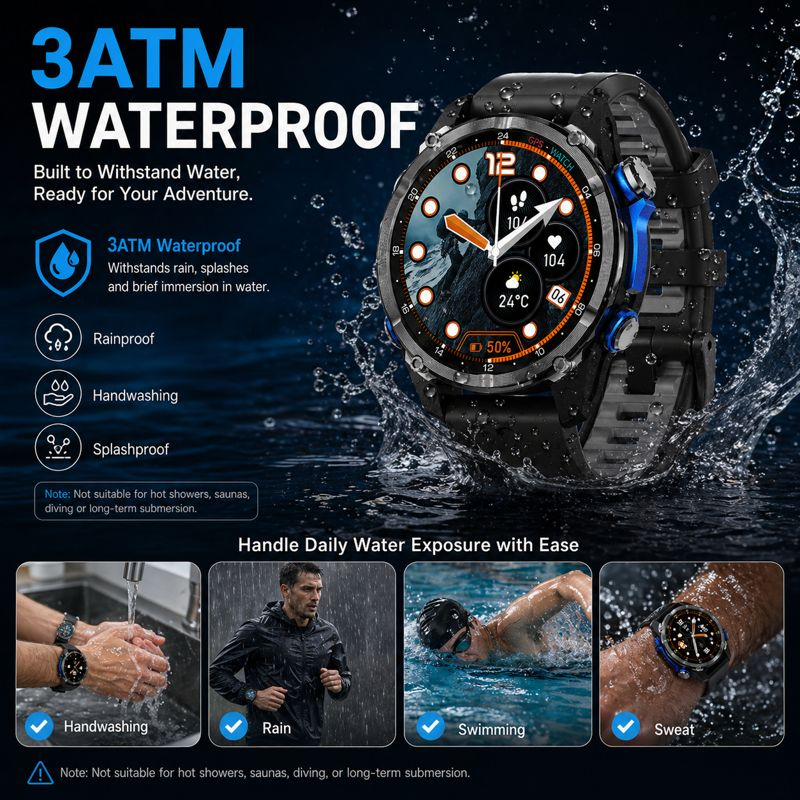 Nuovo Smartwatch 2026 di Grado - Smartwatch Army Watches For Men recensione e prezzo