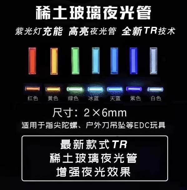 Confezione da 8 luci di emerge - Tritium Gas Tube recensione e prezzo